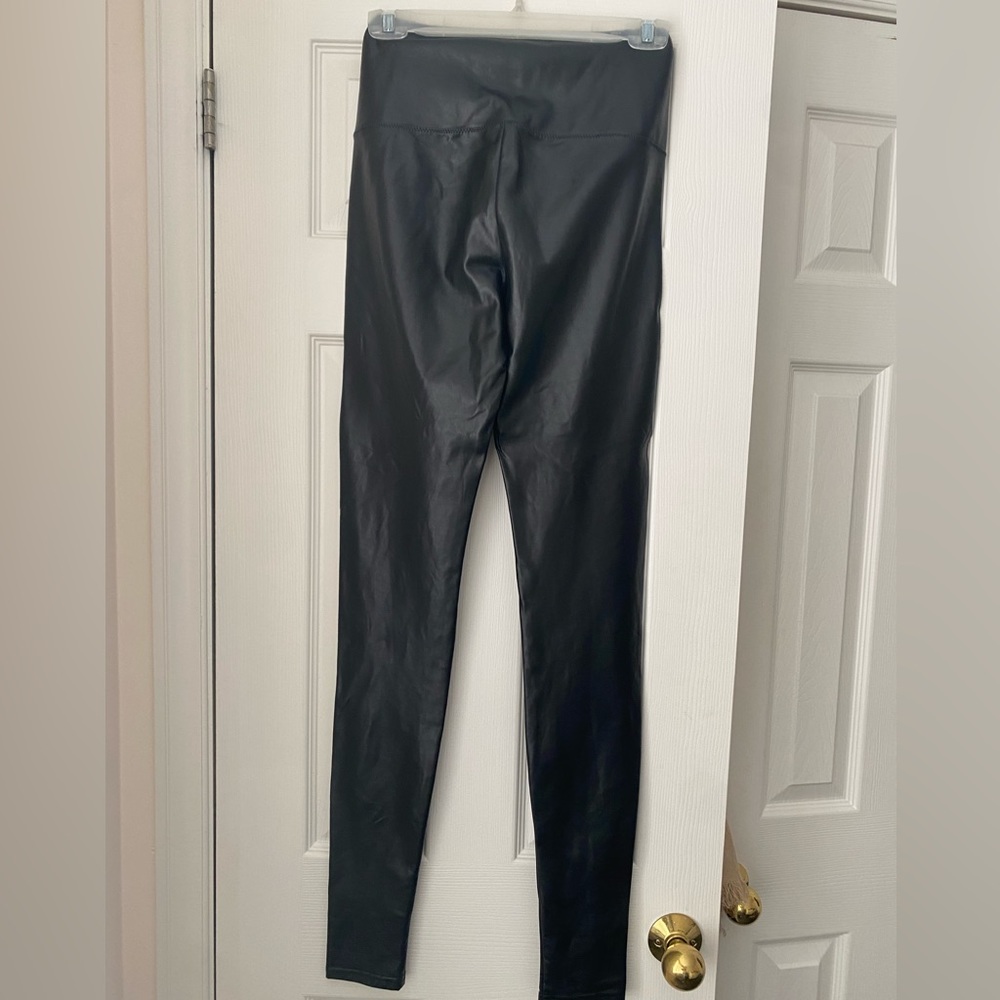 “Wilfred free” black pleather leggings in almost new condition